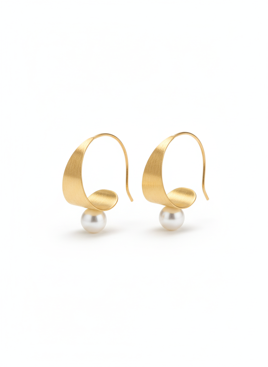 Pearl Cascade Hoops